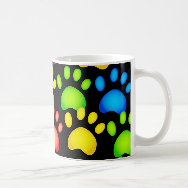Paw Wallpaper Coffee Mug (Right)