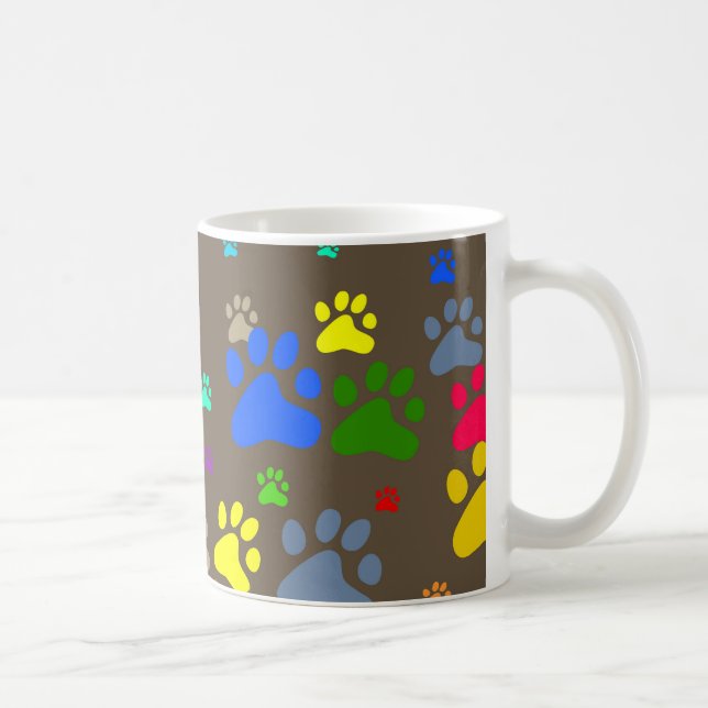 Paw Wallpaper Coffee Mug (Right)