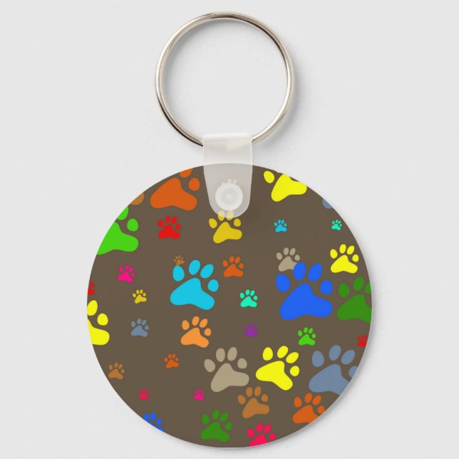 Paw Wallpaper Key Ring (Front)