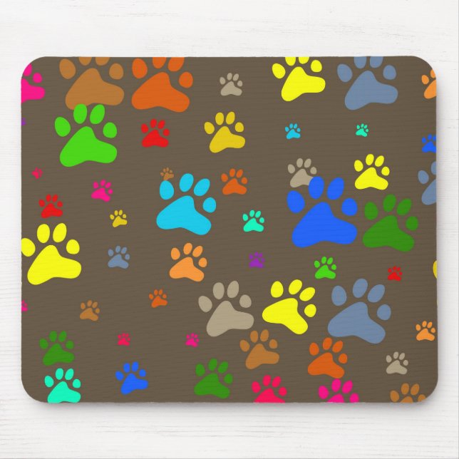 Paw Wallpaper Mouse Mat (Front)