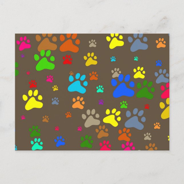 Paw Wallpaper Postcard (Front)