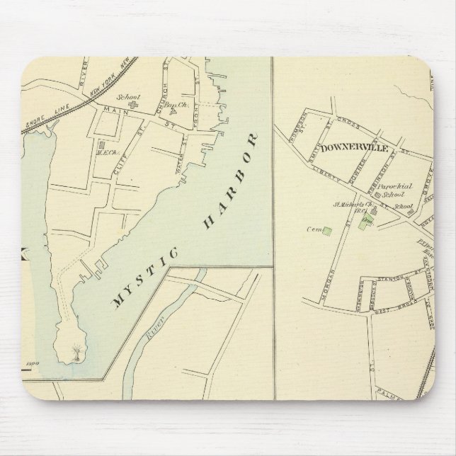 Pawcatuck, Noank, Lyme Mouse Mat (Front)