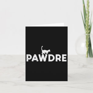 Pawdre Cat Dad Cute Fur Papa Fathers Day Pet Paw D Card
