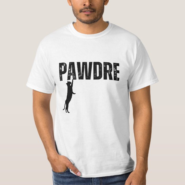 Pawdre Funny Cat Dad  T-Shirt (Front)