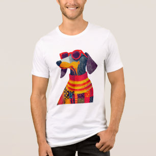 Pawfect Dachshund Wienerdog Doxie Dogdad In Style  Tri-Blend Shirt