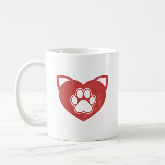 Pawfect Love Coffee Mug (Left)