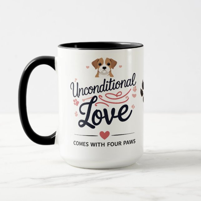 Pawfect Love – Combo Mug 15 oz (Left)