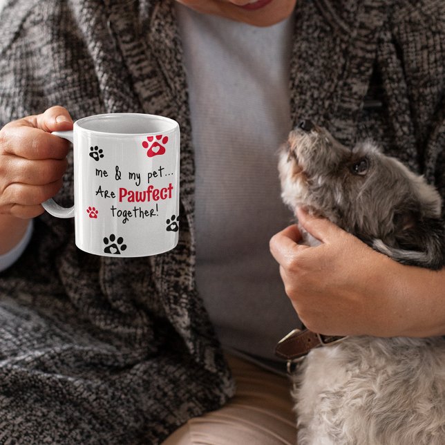 'Pawfect Together' Pet Owner Photo Collage Coffee Mug (Creator Uploaded)