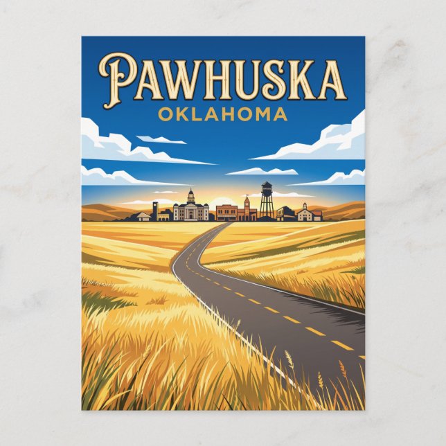 Pawhuska USA Postcard (Front)
