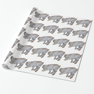 Pawing Tan Baby Goat Wrapping Paper