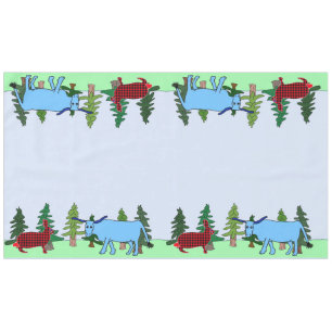 Pawl Bunnyan and Babe tablecloth