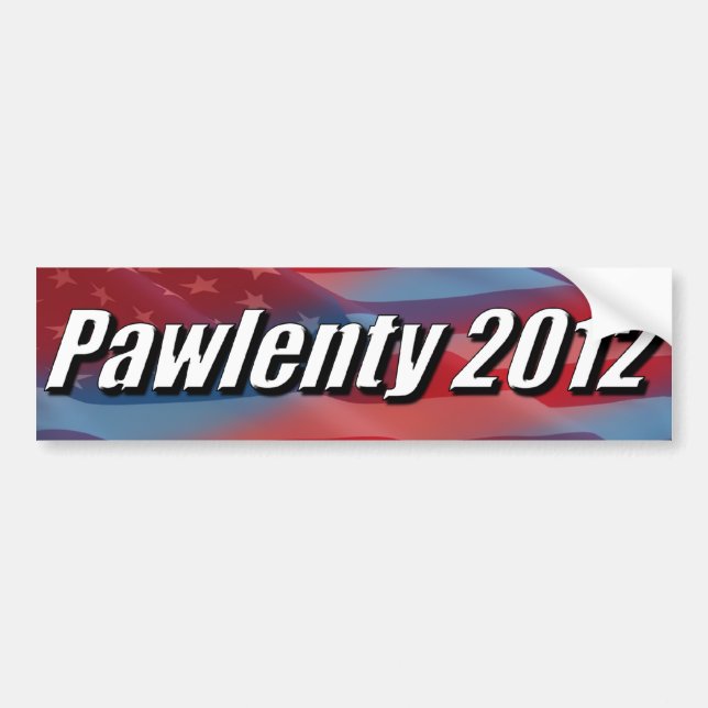 Pawlenty 2012 bumper sticker (Front)