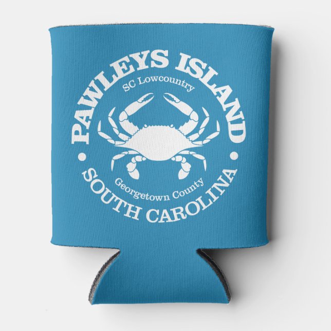 Pawleys Island (crab) Can Cooler (Front)