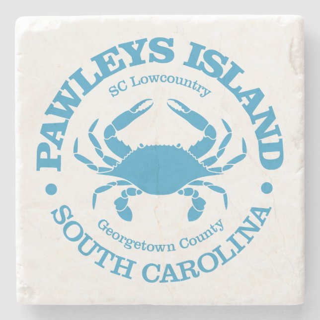 Pawleys Island (crab) Stone Coaster (Front)