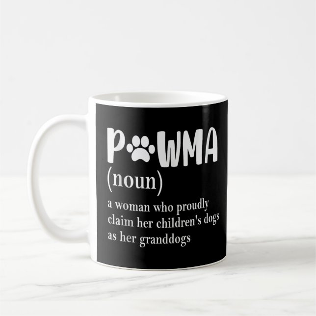 Pawma Definition Mama Grandma Aunt Dog Lovers Tank Coffee Mug (Left)