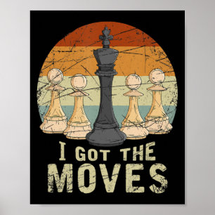 Pawn King Chess Figure Chessmen Gift Chess Poster