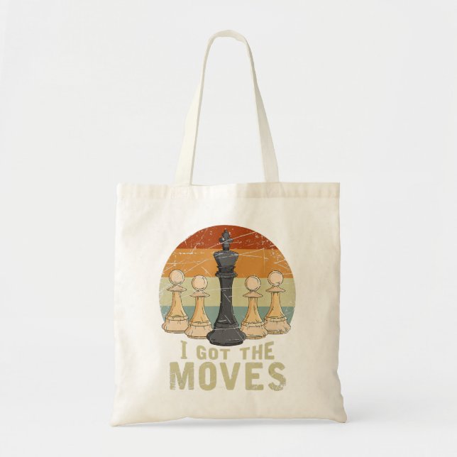 Pawn King Chess Figure Chessmen Gift Chess Tote Bag (Front)
