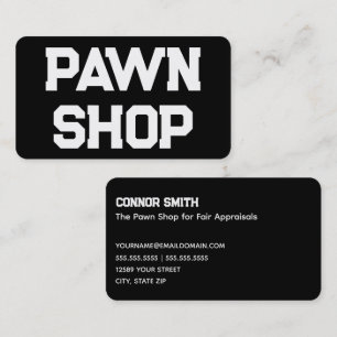 💰💼📊 Pawn Shop Business Card