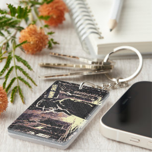 Pawn Shop Retro Urban Gritty Pop Art Style Key Ring