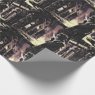 Pawn Shop Retro Urban Gritty Pop Art Style Wrapping Paper