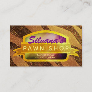 Pawn Shop Slogans Business Cards