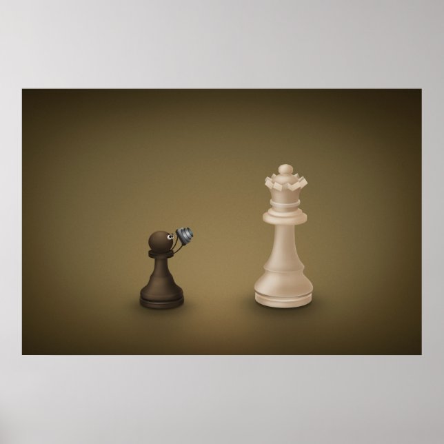 Pawn takes Queen Poster (Front)