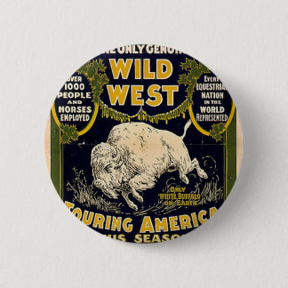 Pawnee Bill Shows Wild West 6 Cm Round Badge