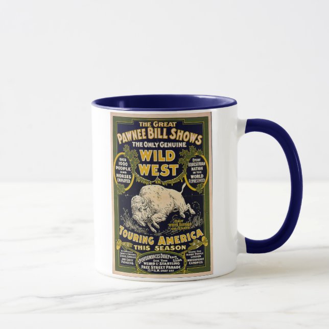 Pawnee Bill Shows Wild West Mug (Right)