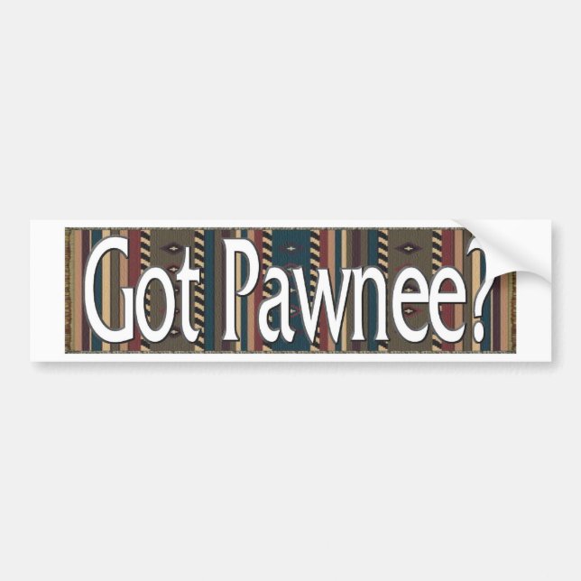 Pawnee Bumper Sticker (Front)