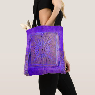 PAWNEE MORNING STAR, Blue Purple Tote Bag