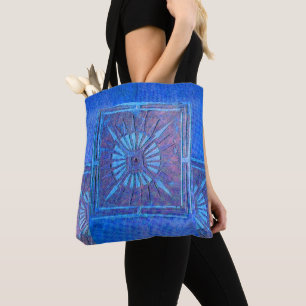 PAWNEE MORNING STAR, Blue Tote Bag