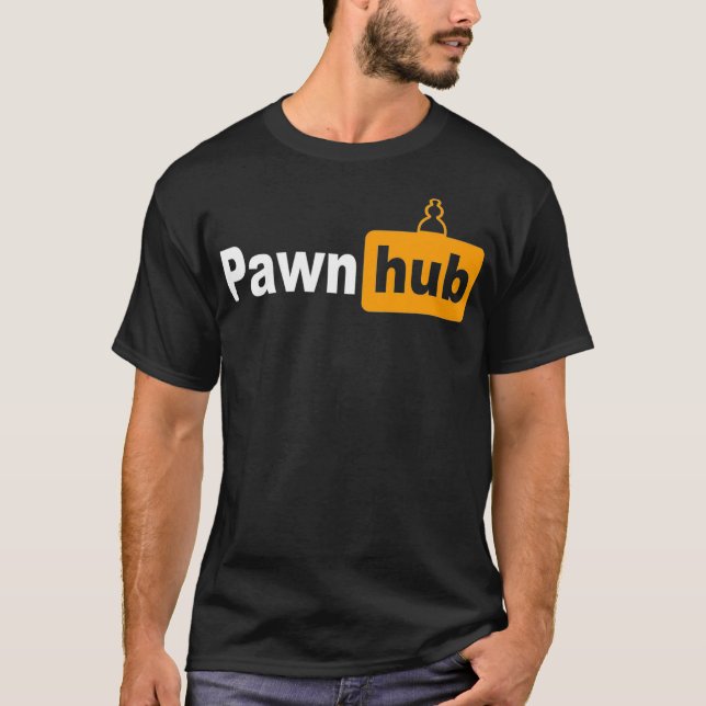PawnHub  Funny Chess for Men T-Shirt (Front)
