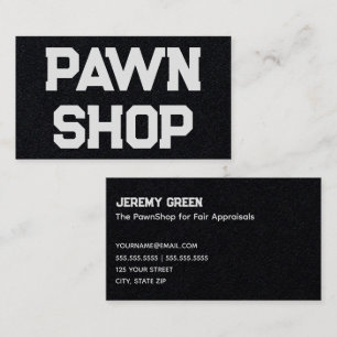 Pawnshop Pawnbroker Business Card