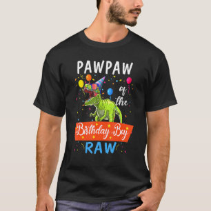 Pawpaw Dinosaur Funny Cute Birthday Boy Family Ap T-Shirt