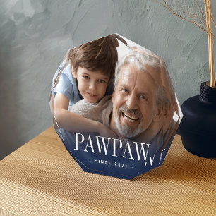 Pawpaw Grandpa Year Established Photo Block