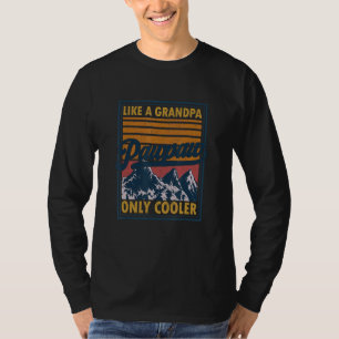 Pawpaw Like A Grandpa Only Cooler Vintage Fathers T-Shirt