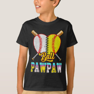 Pawpaw of both half baseball softball ice cream T-Shirt