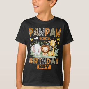 Pawpaw of the birthday boy safari jungle wild T-Shirt