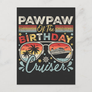 Pawpaw of the Birthday Cruiser Vacation Postcard