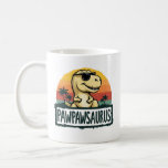 Pawpawsaurus Dinosaur Grandpa Saurus Father's Day Coffee Mug<br><div class="desc">Get this funny saying outfit for your special proud grandpa from granddaughter, grandson, grandchildren, on father's day or christmas, grandparents day, or any other Occasion. show how much grandad is loved and appreciated. A retro and vintage design to show your granddad that he's the coolest and world's best grandfather in...</div>