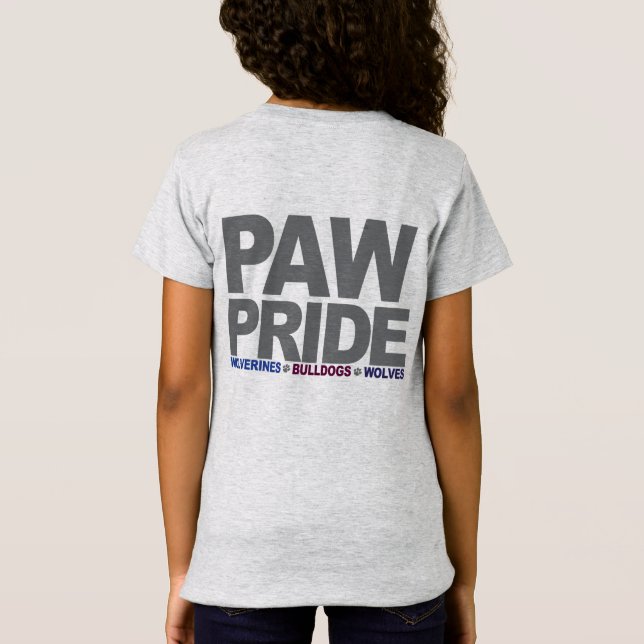 PawPride Girls T-Shirt (Back)