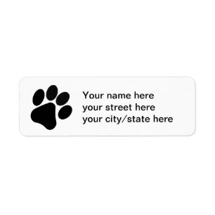 Pawprint address labels