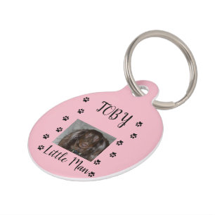 Pawprint Companion Photo Name Nickname Accent Pet Tag
