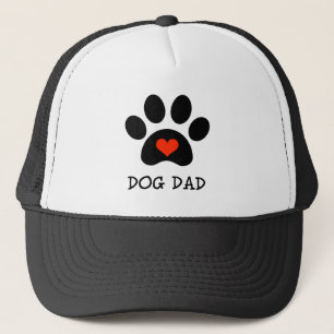 Pawprint Dog Dad Trucker Hat