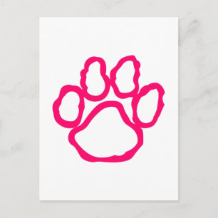 Pawprint Outline Postcard