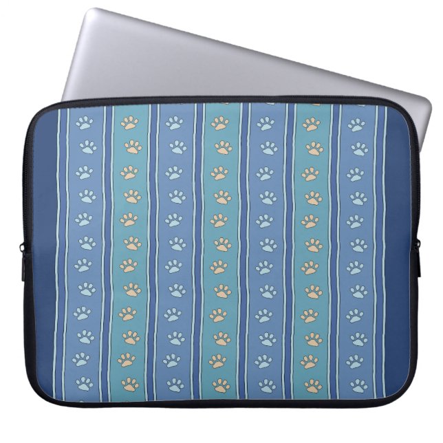 Pawprint Pattern Laptop Sleeve (Front)