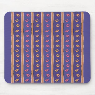 Pawprint Pattern Mouse Mat