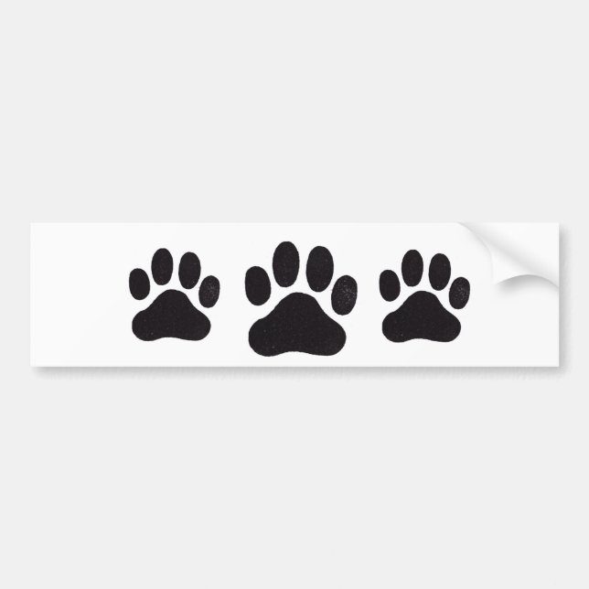 PawPrint, PawPrint, PawPrint Bumper Sticker (Front)