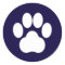 Pawprint Seal Sticker