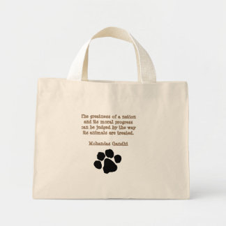 PawPrintGhandi Mini Tote Bag